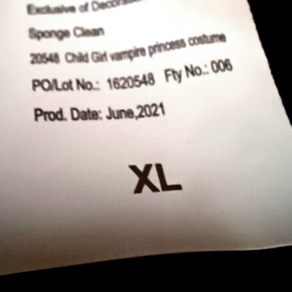 VAMPIRE Halloween Costume Girls XL - Picture 4 of 8